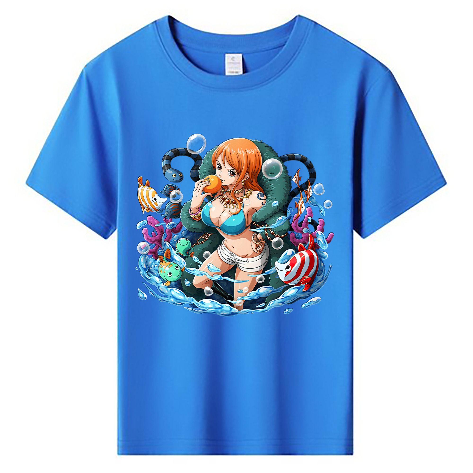 ワンピース ナミ ONE PIECE Nami 綿100％キッズTシャツ（フロントプリント）
